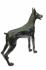 doberman yard statue