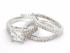 about 3.6CT ART DECO 3 PIECE BRIDAL WEDDING ENGAGEMENT RING BAND SET 