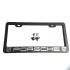 Porsche Laser Engrave Stainless Steel Matte Black Coated License Plate