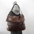 FOSSIL Dark Brown Leather Travel Hobo Bag Purse Sling EUC | eBay