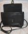 about Vintage signed COACH Black Leather Briefcase style Purse Handbag ...