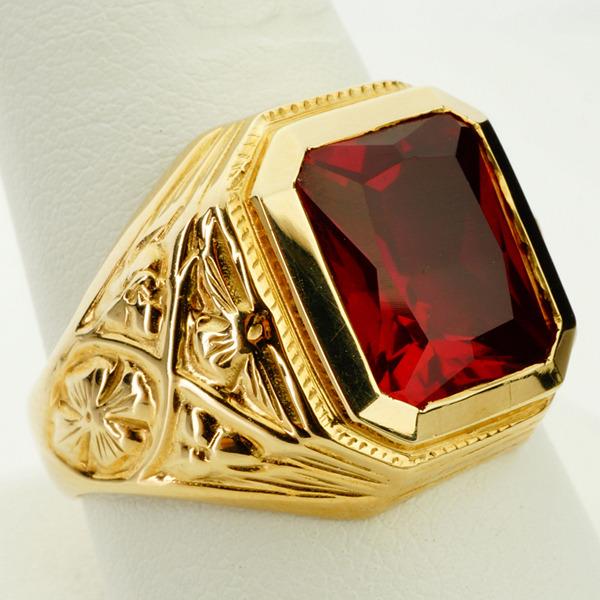 Mens Ruby Ring For Sale Photos