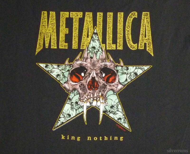 METALLICA PUSHEAD KING NOTHING T SHIRT Vintage 90's 1996 Heavy Metal