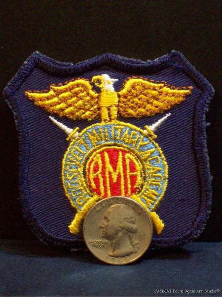 Vtg Roosevelt Military Academy Aledo Illinois Patch Insignia Uniform 