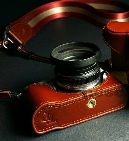 Genuine real COW leather case bag cover for SAMSUNG NX200 NX 200 