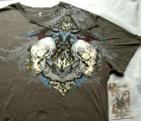 Monarchy T Shirts. Foil Skulls T-shirt XXXL