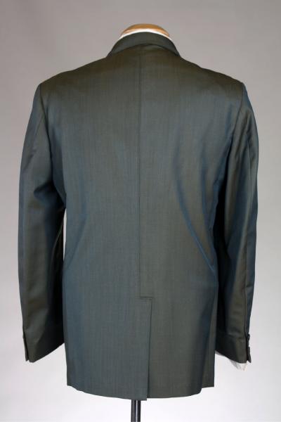 Vintage 60s Blue/Green Rat Pack SHARKSKIN Wool Blazer/Jacket AWESOME 