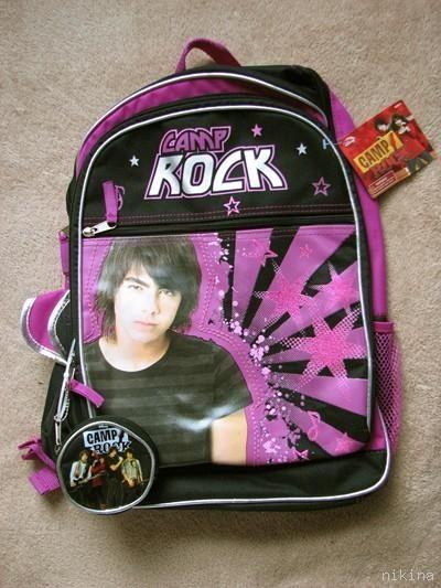 justin bieber book bags for school. CAMP ROCK *Joe* 16quot; Backpack School Book Bag NWT +Purse | eBay