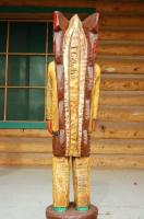 Foot Native American Frank Gallagher Cigar Store Wooden Indian