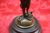 Art Deco 100% Solide Bronze Sculpture Statue Figure Lady Justice 