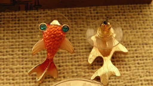   Golden Fish Earrings Dream Ocean One Pair Earring Xmas Gift  