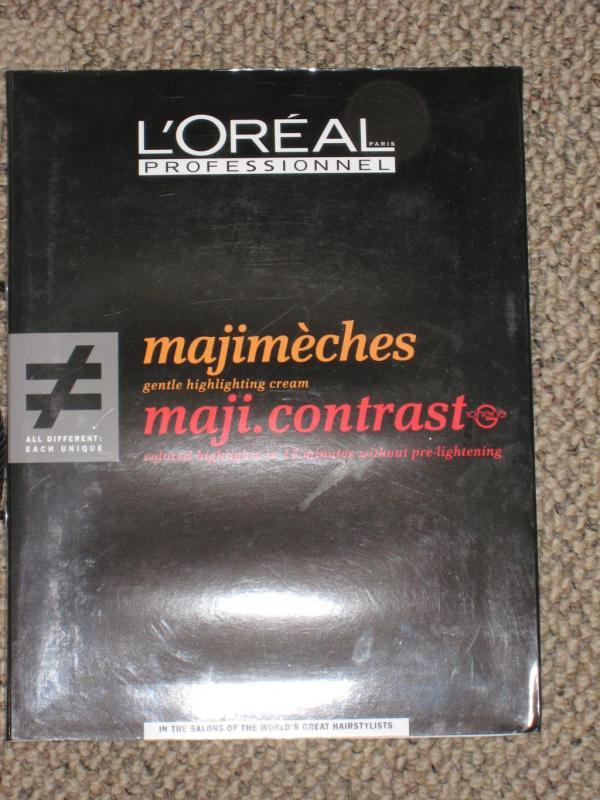 OREAL Professionnel MAJIMECHES Maji Contrast Hair Color Swatch Book 
