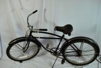 vintage Schwinn built balloon tire mens bike black rat rod skiptooth 
