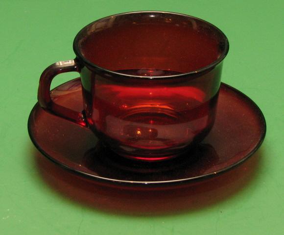 and set red vintage saucer  about Vintage France saucer Ruby ruby cup Cup Details and Red ARCOROC