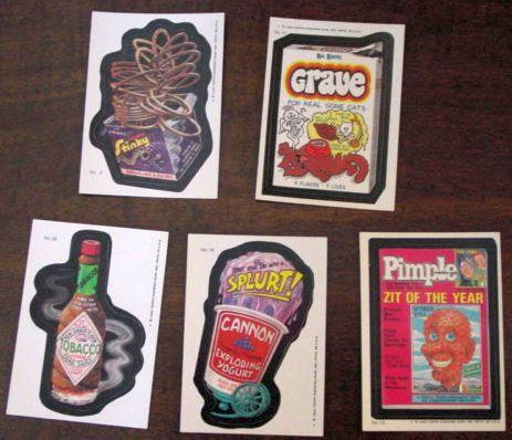 Vintage Wacky Pack Cards 1985 Funny Collectable Sticker Cards 1 ...