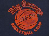 vintage NIKE GREY TAG SYRACUSE ORANGEMEN BASKETBALL CAMP 80s retro t 