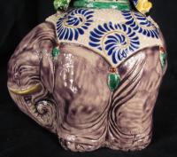 Good Meiji Period Japanese Kutani Satsuma Figural Vase  