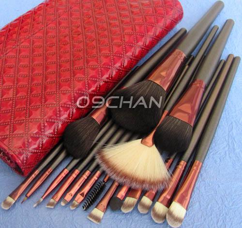 18pc Pro Makeup Make Up Eye Shadow Brush Set Kit + Case  