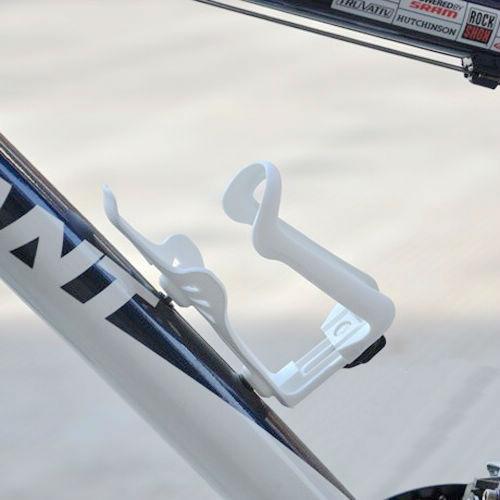 New Bike Bicycle Adjustable Plastic Water Bottle Holder Cages White 2 