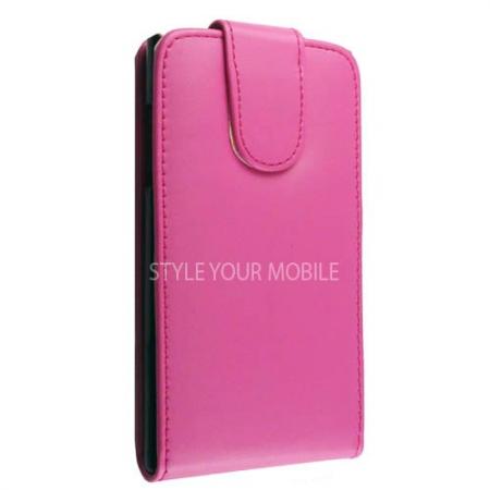 FOR LG PRADA 3.0 P940 PINK FLIP LEATHER CASE COVER + FREE TOUCH PEN