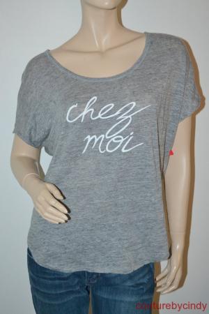 JOIE Gray Linen Twisted Dolman Shirt Size XS Slouchy Chez Moi $128 | eBay