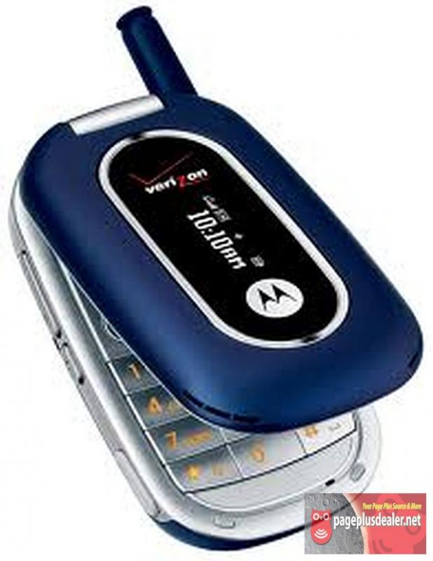 Motorola W315 Blue Verizon or Page Plus Cellular Flip Phone Basic