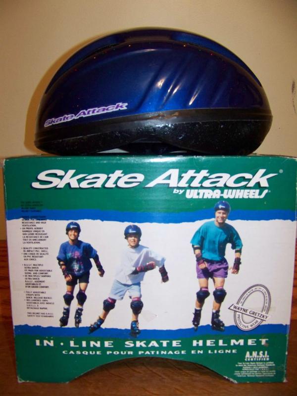 SKATE ATTACK roller blade in line bike helmet EUC XS/S  