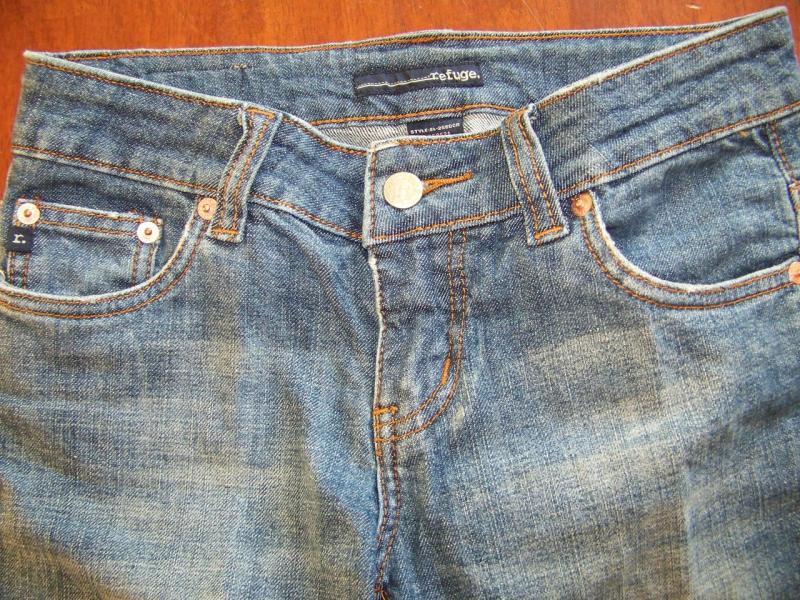Womens capri cropped denim jean juniors size 3 REFUGE ~  