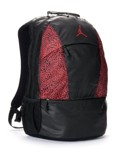 NIKE JORDAN FLIGHT BACKPACK NEW Black Red Retro Bred Elephant Bag 546470 010 | eBay