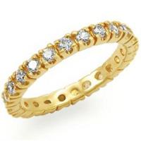 Best selling Gold Plated Eternity band ring sz 8  