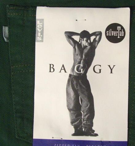 28x32 NWT NEW MENS LEVI"S SILVER TAB BAGGY Green JEANS | eBay