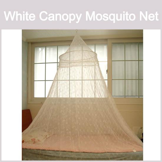 Mosquito net White Canopy Hoop Lace Bed Insect Bug NEW  