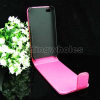   LEATHER SKIN CASE POUCH COVER +SCREEN PROTECTOR FOR iPhone 4 4G OS