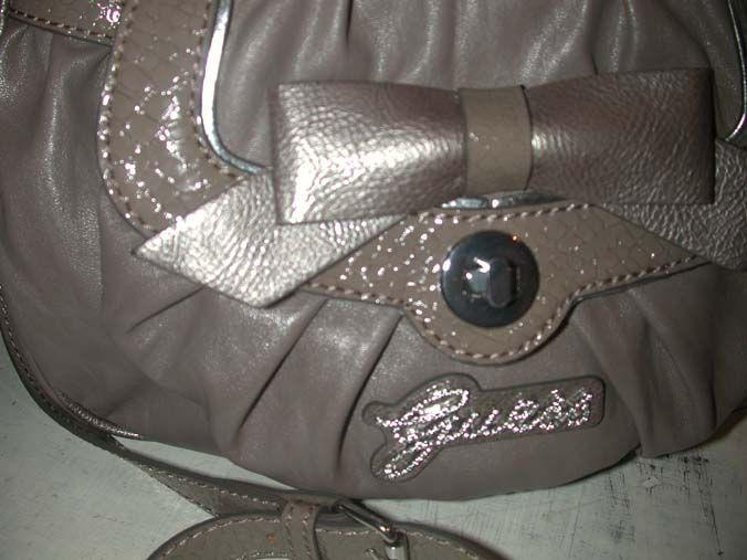 HUGE GUESS TAUPE CONVERTIBLE HAND CROSS BODY TRAVEL BAG NWT FREE 