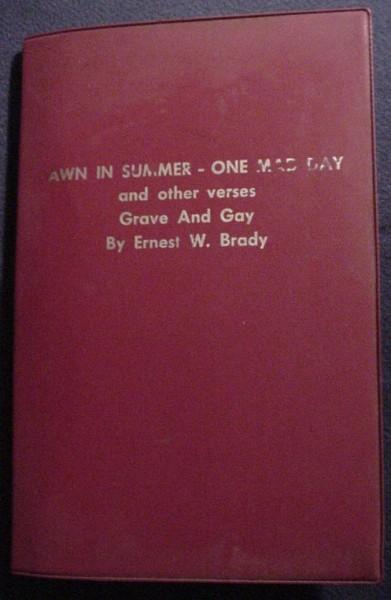 Rare Poetry Card Magic Trick by Ernest W. Brady 1966  