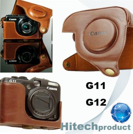 canon g12 bag. Leather Camera Case Bag for Canon G12 G11 Yellow Brown | eBay