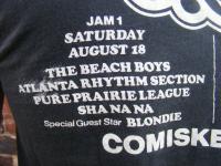 vtg 70s CHICAGO JAM concert RUSH BLONDIE t shirt S 1979  