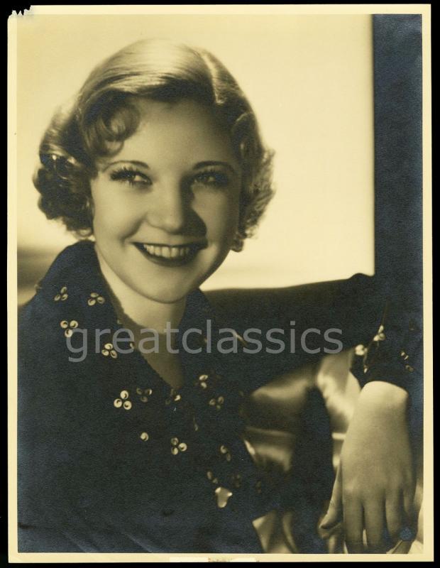 Una Merkel George Hurrell Vintage 1930 Oversize Double Weight Glamour