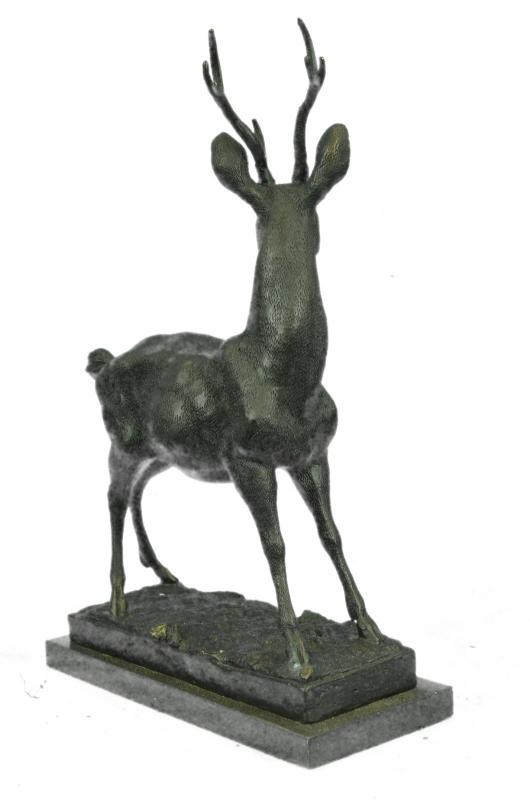 Elk Deer Stag Buck Hunter Wildlife Art Mountain Lodge Cabin Bronze 
