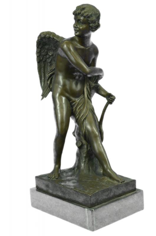 Cupid (Eros) by Canova Solid Bronze Collectible Sculpture Statue Fast 