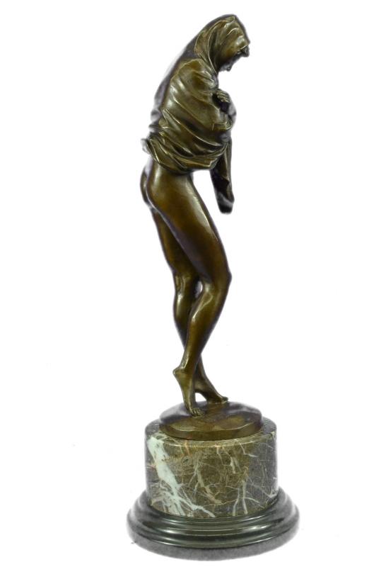 Signed Alonzo Virgin Mary Bronze Sculpture Figurine Statue Figure 