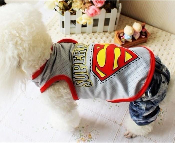 Cute Pet Dog Clothes Superman T Shirt 3 Colors  Size S,M 