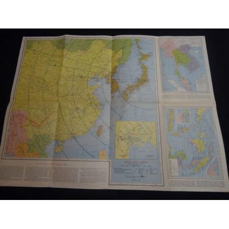 world war ii map pacific. Vintage WWII World War II