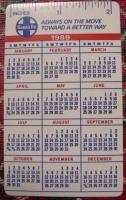 1989 Santa Fe Railroad Pocket Calendar Great Graphics  