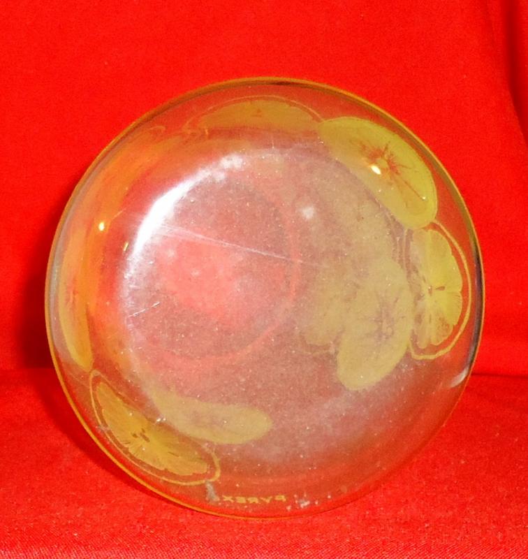 Vintage Pyrex Glass Juice Decanter Carafe Jar Lemons
