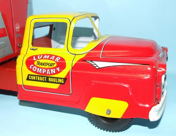 Vintage Marx Ace Delivery Truck Van Trailer Tin Toy Box