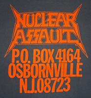 NUCLEAR ASSAULT Vintage Concert SHIRT 80s Tour T RARE ORIGINAL 1987 