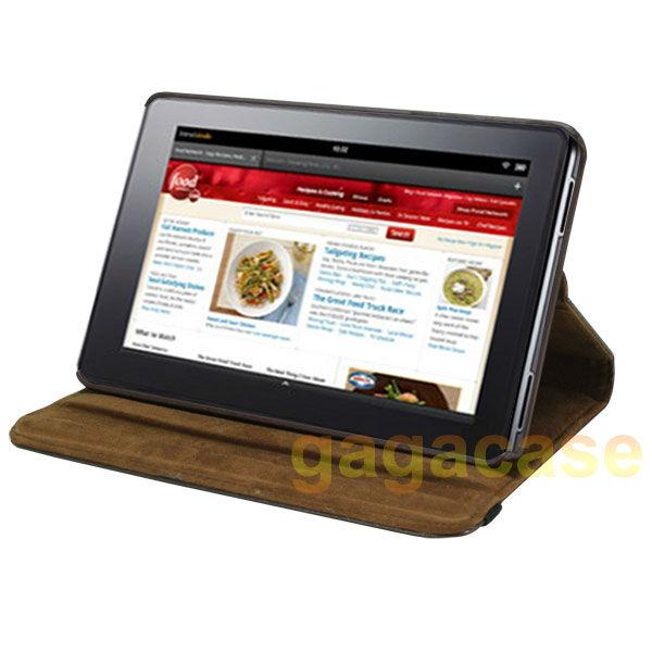  Kindle Fire 360 Rotating Leather Cover Stand Case + Screen 