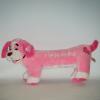 LOVE YOU THIS MUCH Pink LONG Puppy Dog Hearts Anniversary Plush 25 