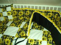 Baby Nursery Crib Bedding Set w/Iowa Hawkeyes fabric  